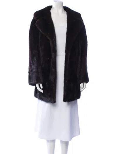 Pre-owned Fur Jacket In Black