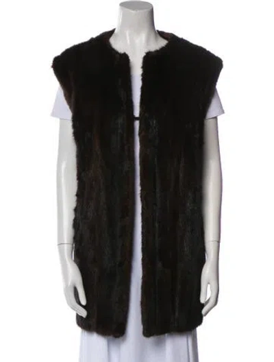 Pre-owned Fur Jacket In Black