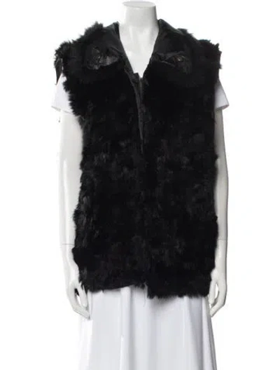 Pre-owned Fur Jacket In Black