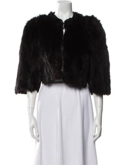 Pre-owned Fur Jacket In Black