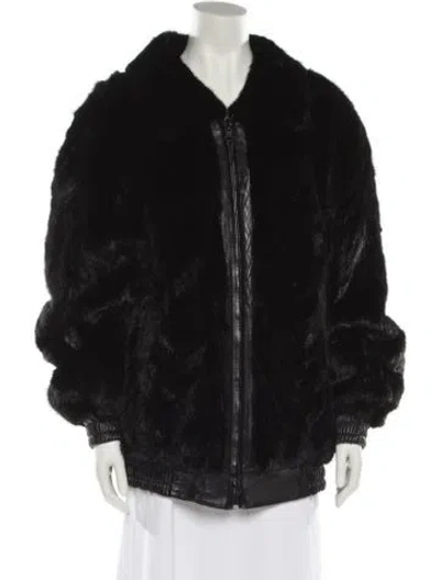 Pre-owned Fur Jacket In Black