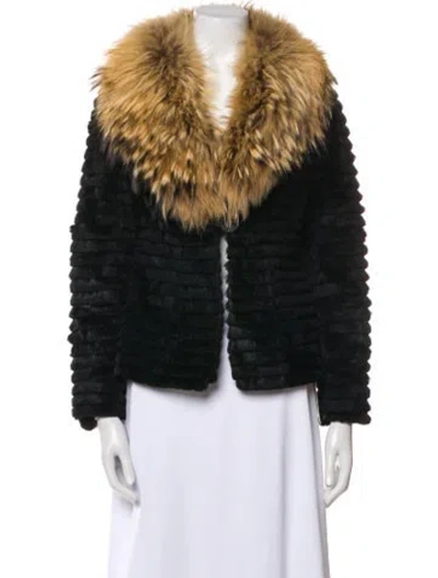 Pre-owned Fur Jacket In Black