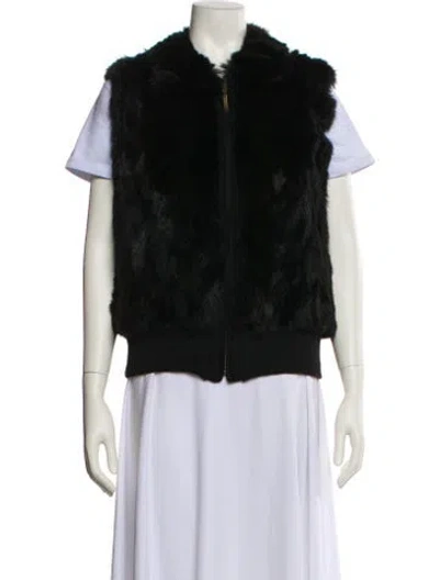 Pre-owned Fur Jacket In Black