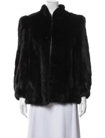 Pre-owned Fur Jacket In Black