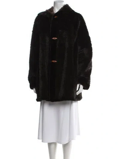 Pre-owned Fur Jacket In Black