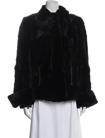 Pre-owned Fur Jacket In Black