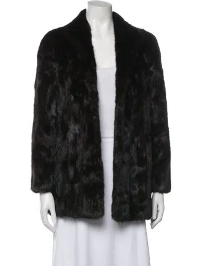 Pre-owned Fur Jacket In Black