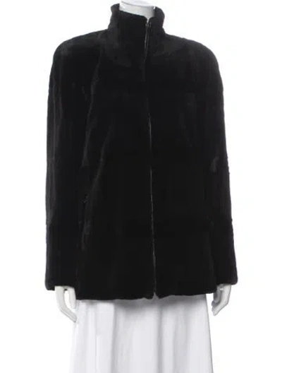 Pre-owned Fur Jacket In Black