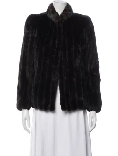 Pre-owned Fur Jacket In Black