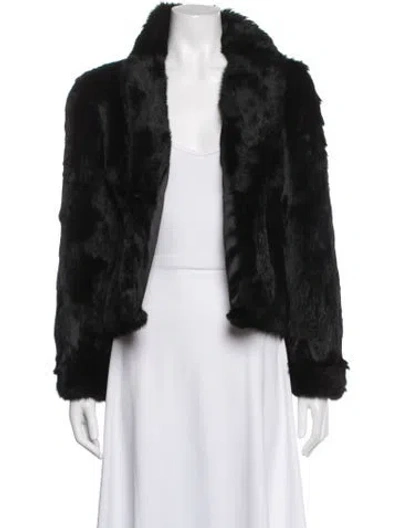 Pre-owned Fur Jacket In Black