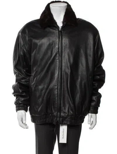 Pre-owned Fur Jacket In Black