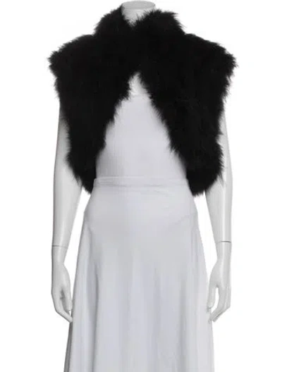 Pre-owned Fur Jacket In Black