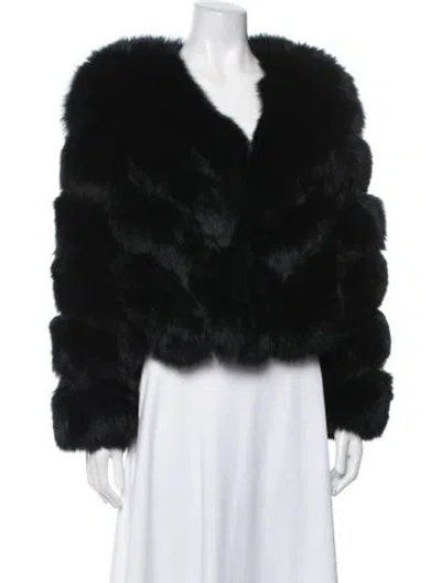 Pre-owned Fur Jacket In Black