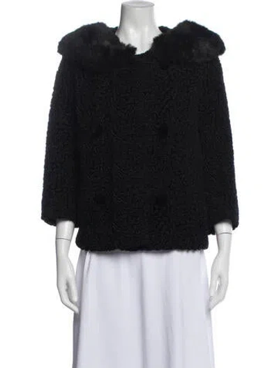 Pre-owned Fur Jacket In Black