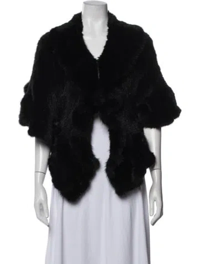 Pre-owned Fur Jacket In Black
