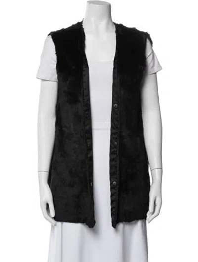Pre-owned Fur Jacket In Black