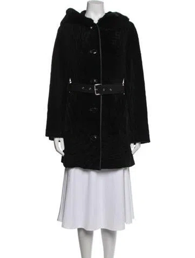 Pre-owned Fur Jacket In Black