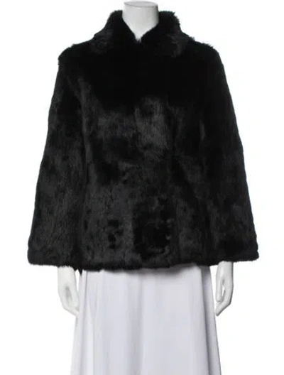 Pre-owned Fur Jacket In Black