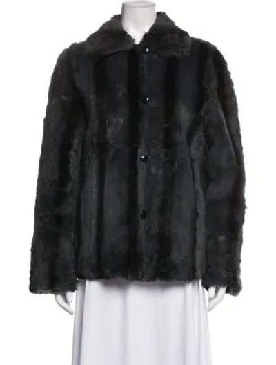 Pre-owned Fur Jacket In Black