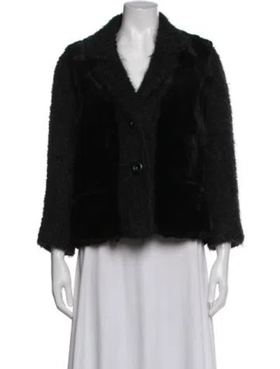 Pre-owned Fur Jacket In Black