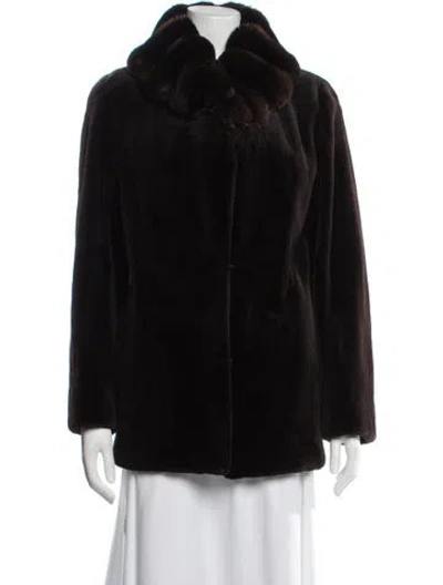 Pre-owned Fur Jacket In Black