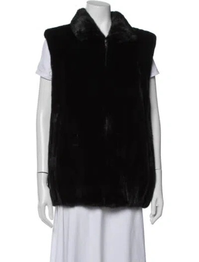 Pre-owned Fur Jacket In Black