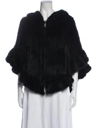 Pre-owned Fur Jacket In Black