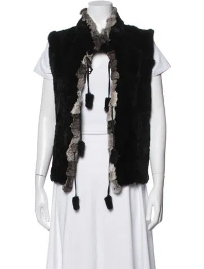 Pre-owned Fur Jacket In Black