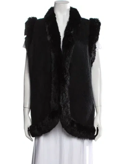 Pre-owned Fur Jacket In Black