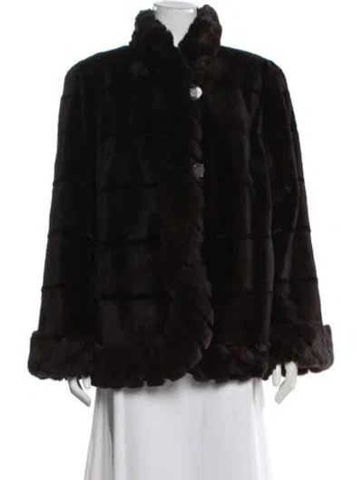 Pre-owned Fur Jacket In Black