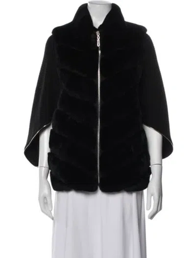 Pre-owned Fur Jacket In Blue