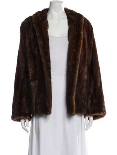 Pre-owned Fur Jacket In Brown