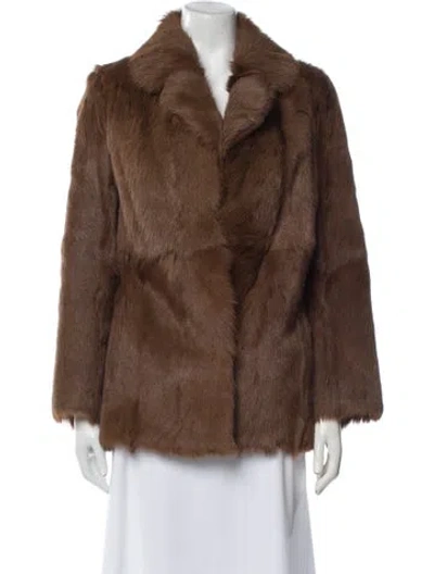 Pre-owned Fur Jacket In Brown