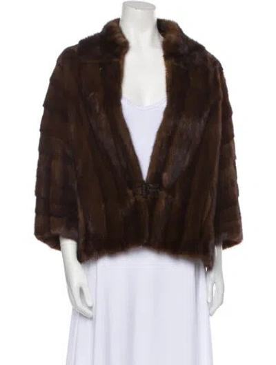 Pre-owned Fur Jacket In Brown