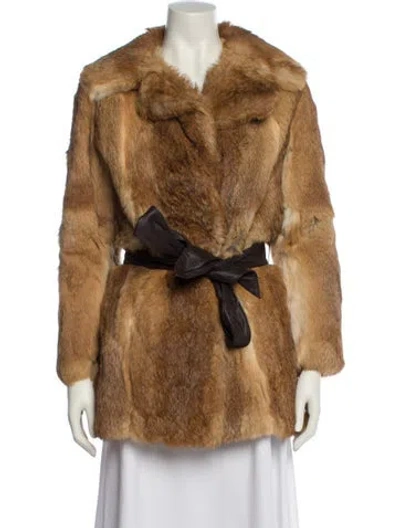 Pre-owned Fur Jacket In Brown