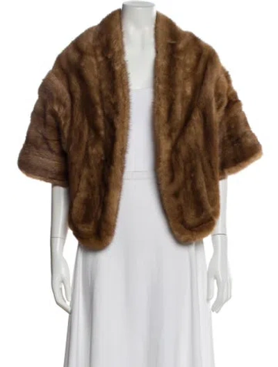 Pre-owned Fur Jacket In Brown