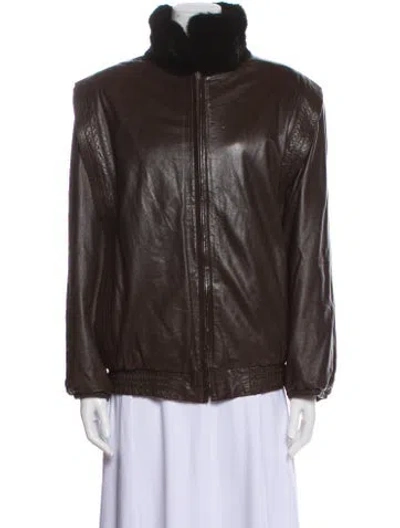 Pre-owned Fur Jacket In Brown