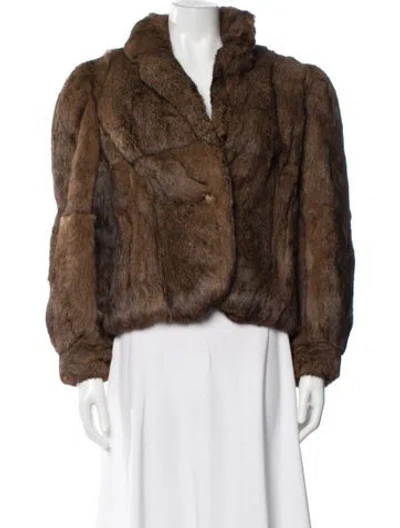 Pre-owned Fur Jacket In Brown