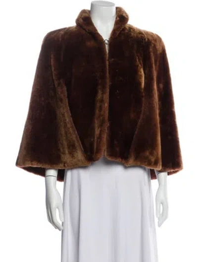 Pre-owned Fur Jacket In Brown