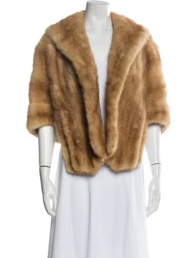 Pre-owned Fur Jacket In Brown