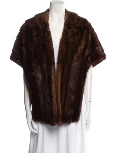 Pre-owned Fur Jacket In Brown