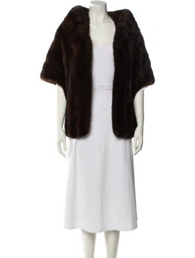 Pre-owned Fur Jacket In Brown