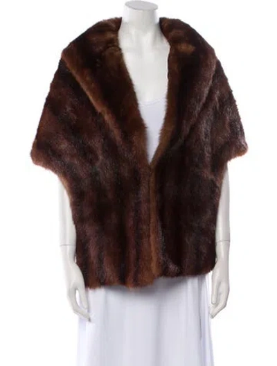 Pre-owned Fur Jacket In Brown