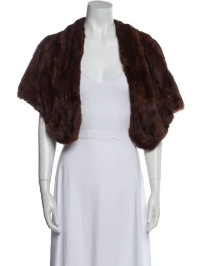 Pre-owned Fur Jacket In Brown
