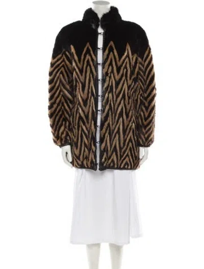 Pre-owned Fur Jacket In Brown