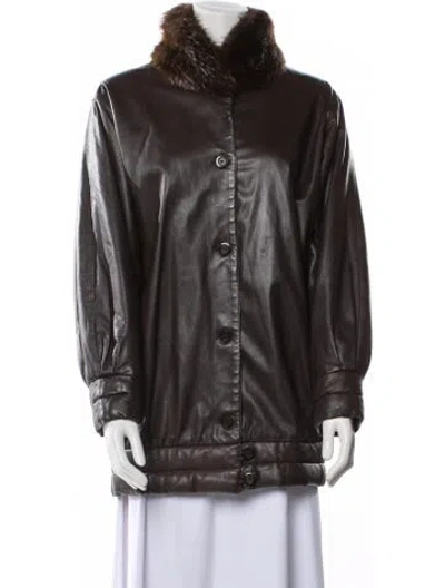 Pre-owned Fur Jacket In Brown