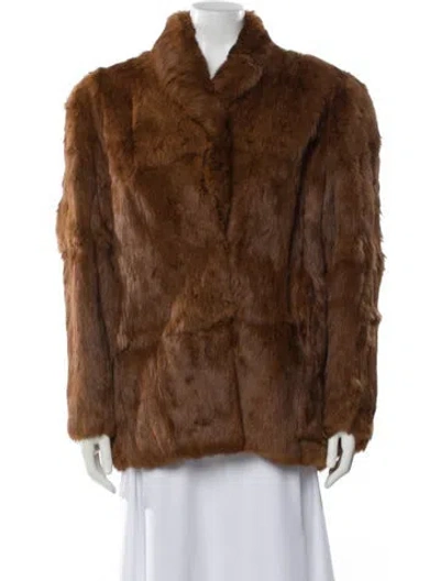 Pre-owned Fur Jacket In Brown