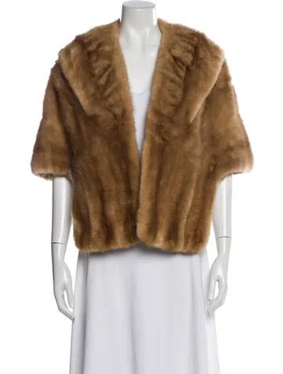 Pre-owned Fur Jacket In Brown