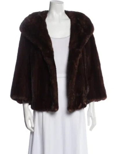 Pre-owned Fur Jacket In Brown