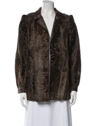 Pre-owned Fur Jacket In Brown